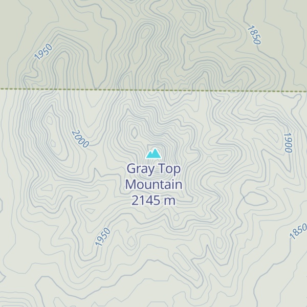 Map of Gray Top Mountain