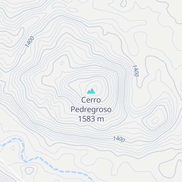 Map of Cerro Pedregroso