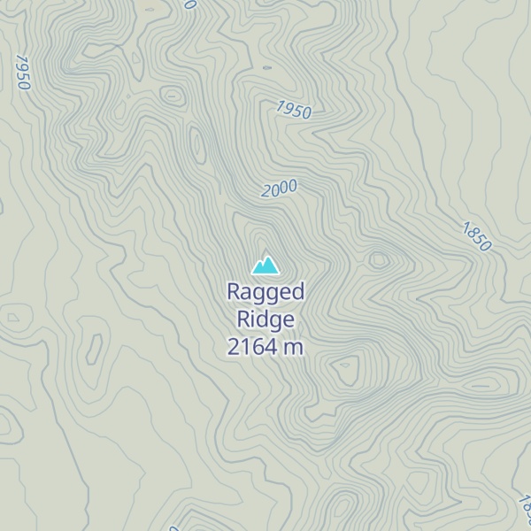 Map of Ragged Ridge