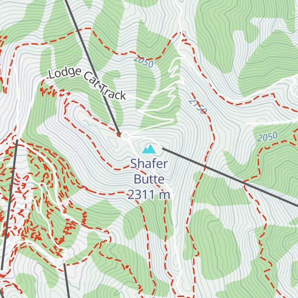 Map of Shafer Butte