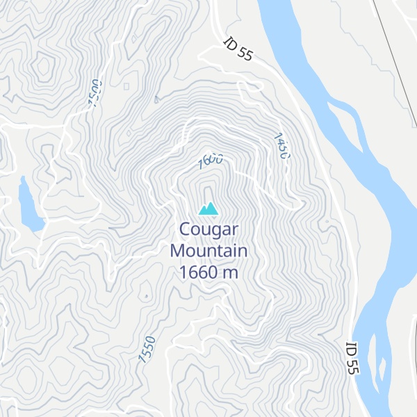 Map of Cougar Mountain