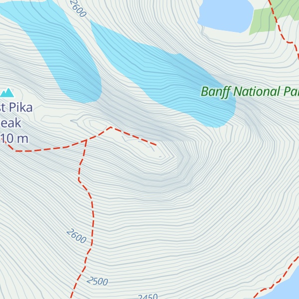 Map of Ptarmigan Peak