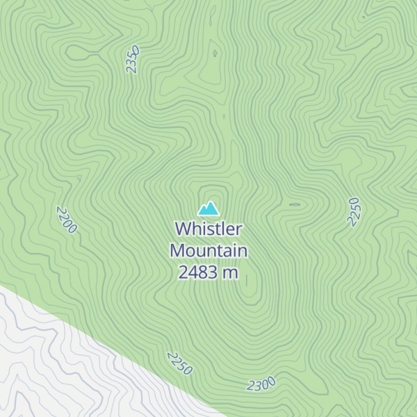 Map of Whistler Mountain