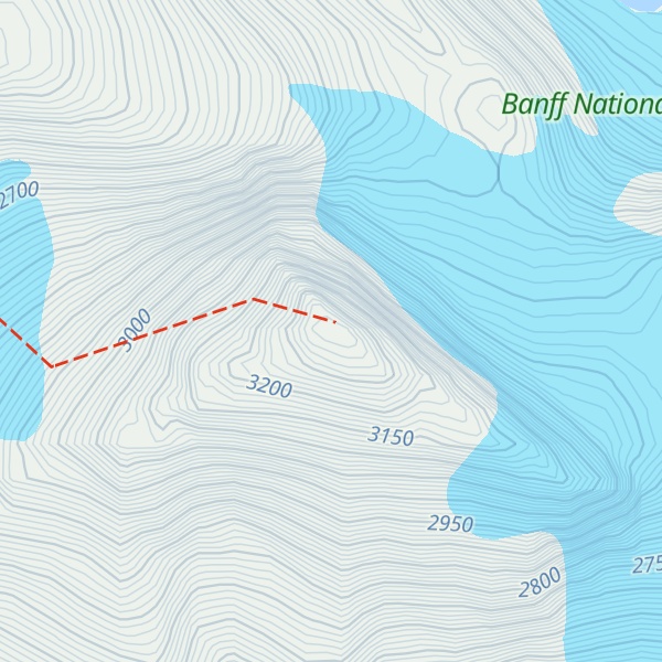 Map of Cataract Peak