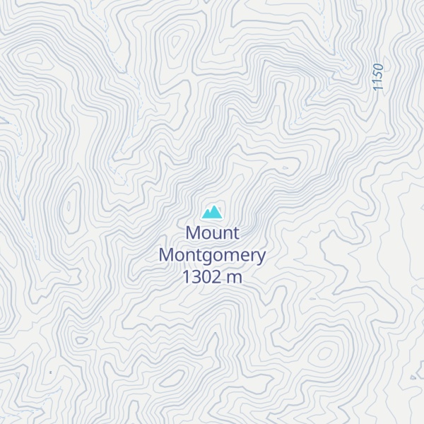 Map of Mount Montgomery