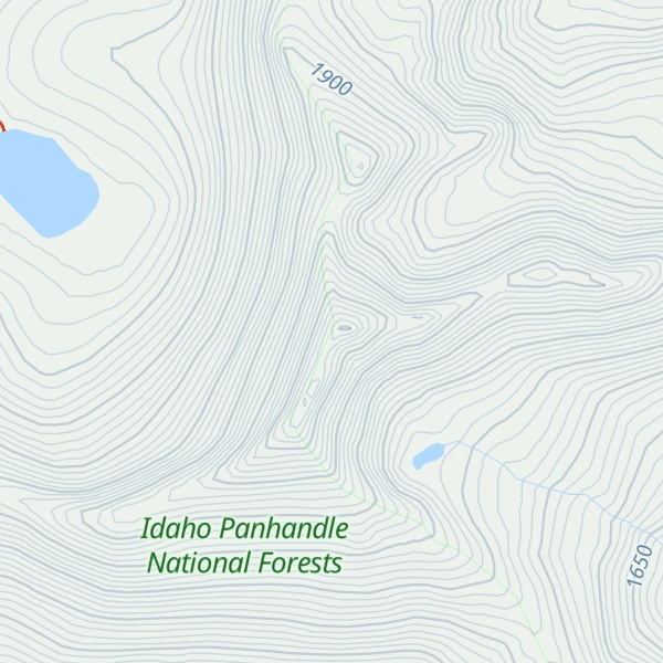 Map of Glad Peak
