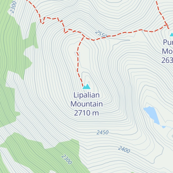 Map of Lipalian Mountain
