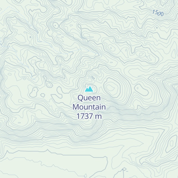 Map of Queen Mountain