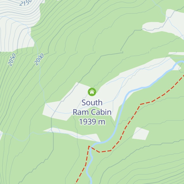 Map of South Ram Cabin