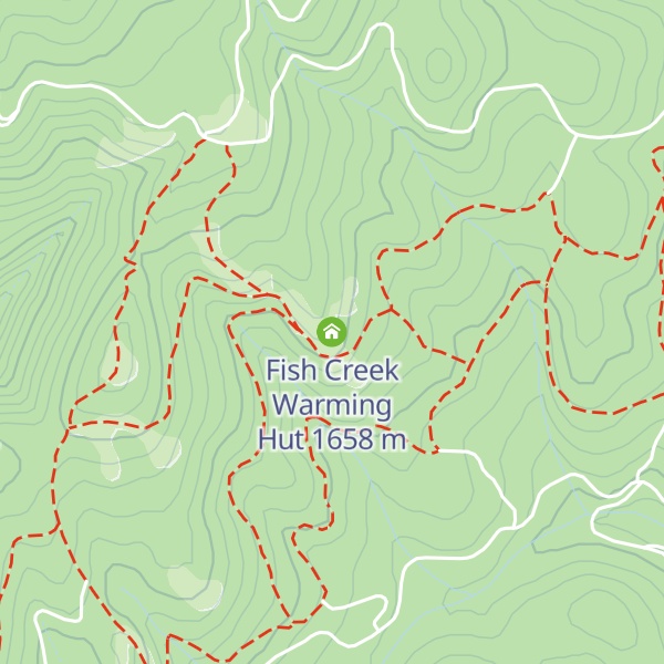 Map of Fish Creek Warming Hut