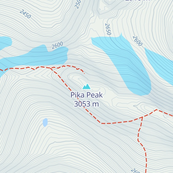 Map of Pika Peak