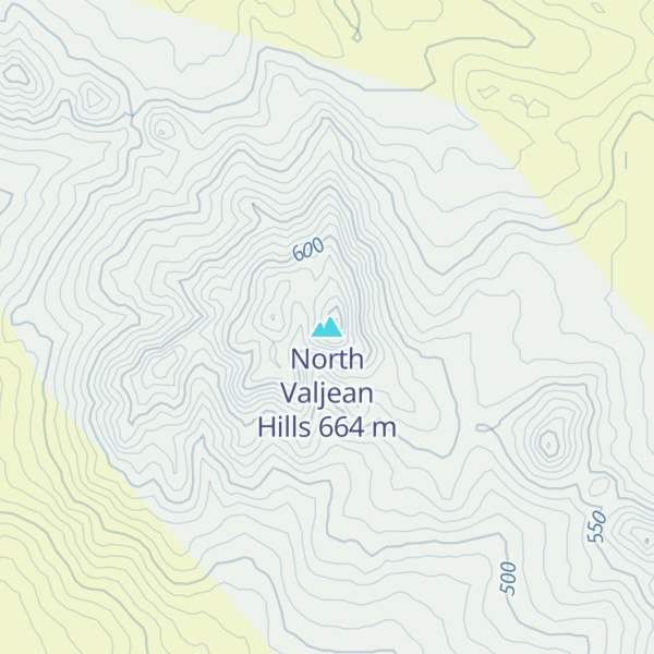 Map of North Valjean Hills