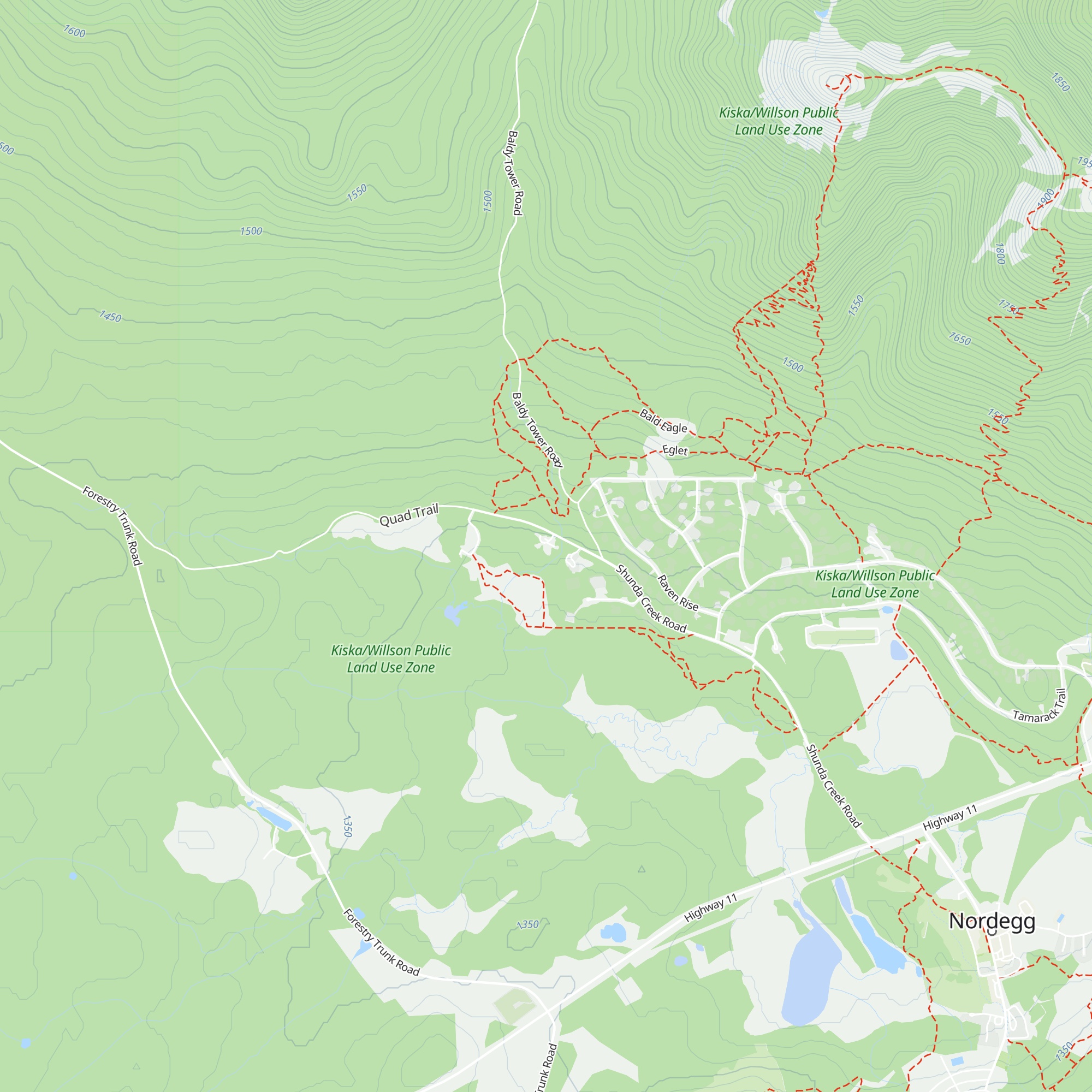 Coliseum Mountain Resort map