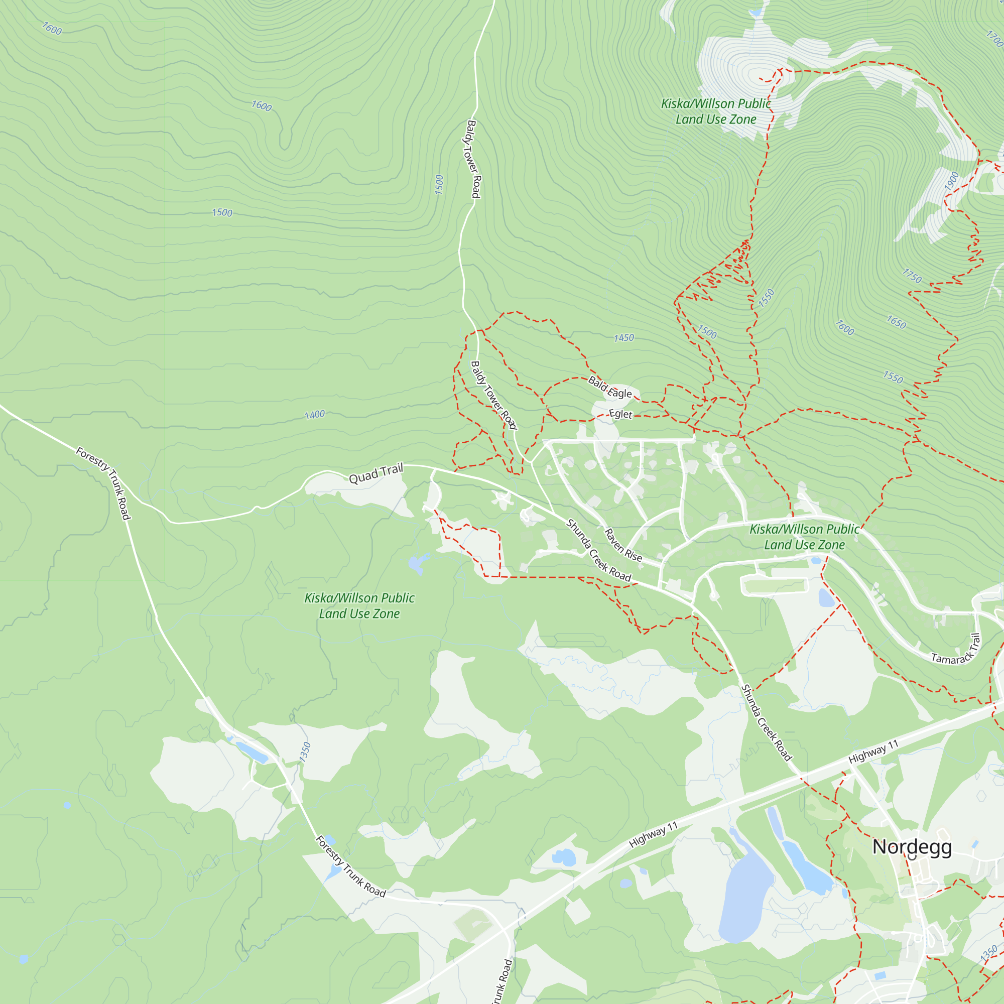 Coliseum Mountain Resort map