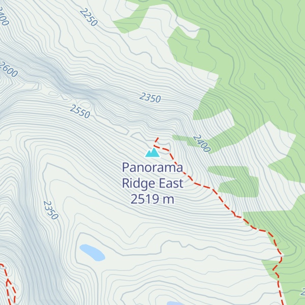 Map of Panorama Ridge East