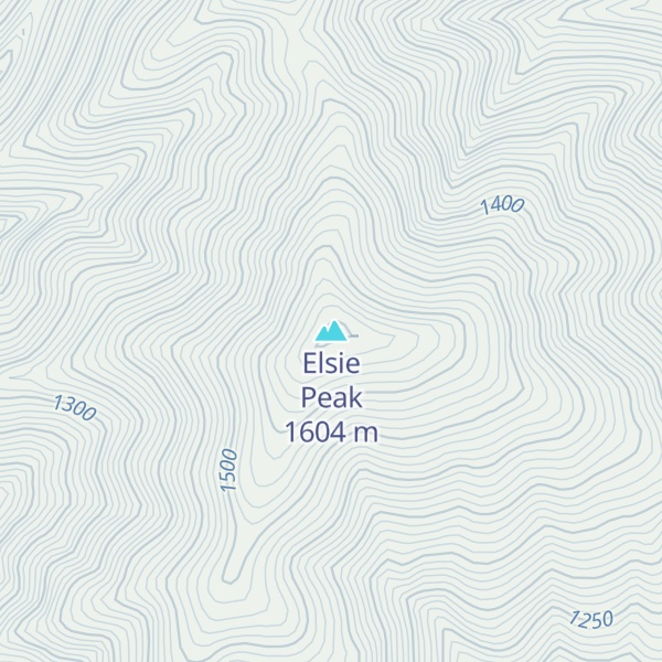Map of Elsie Peak