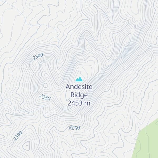 Map of Andesite Ridge