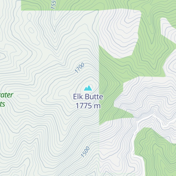 Map of Elk Butte