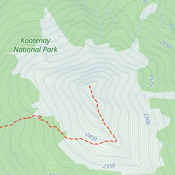 Map of Vermilion Peak