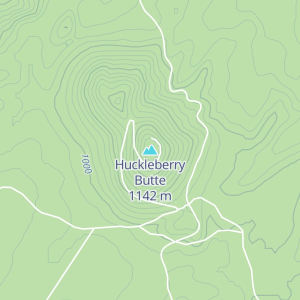 Map of Huckleberry Butte