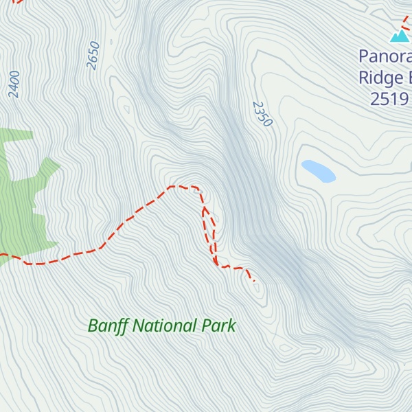 Map of Panorama Peak