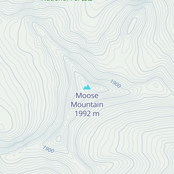 Map of Moose Mountain