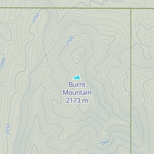 Map of Burnt Mountain