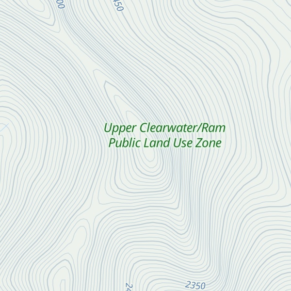 Map of Wingnut Peak