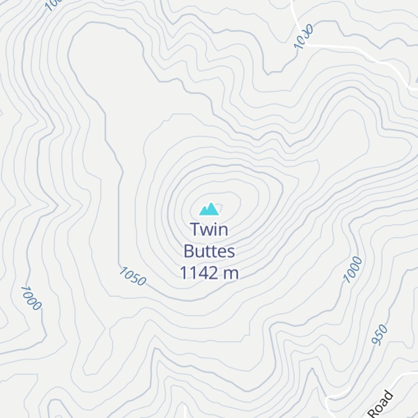 Map of Twin Buttes