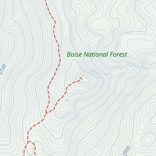 Map of Tripod Peak