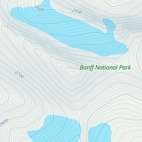 Map of Dip Slope Mountain