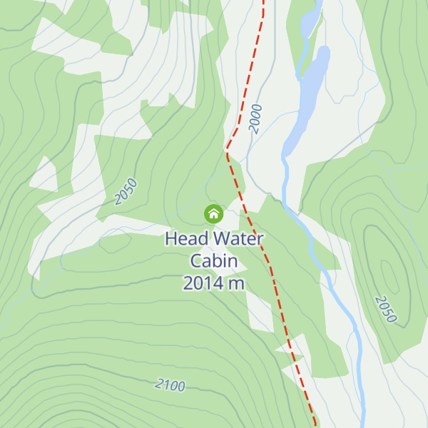 Map of Head Water Cabin