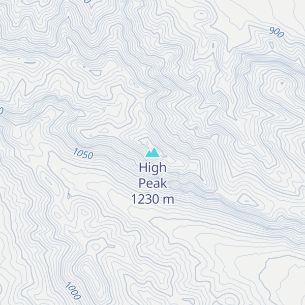 Map of High Peak