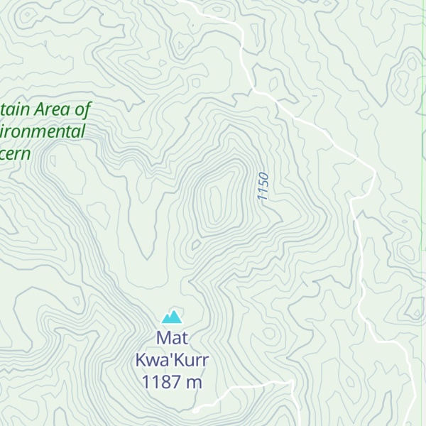 Map of Table Mountain (Mat-Kusiyaay)
