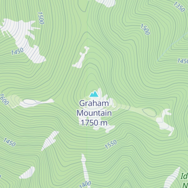 Map of Graham Mountain