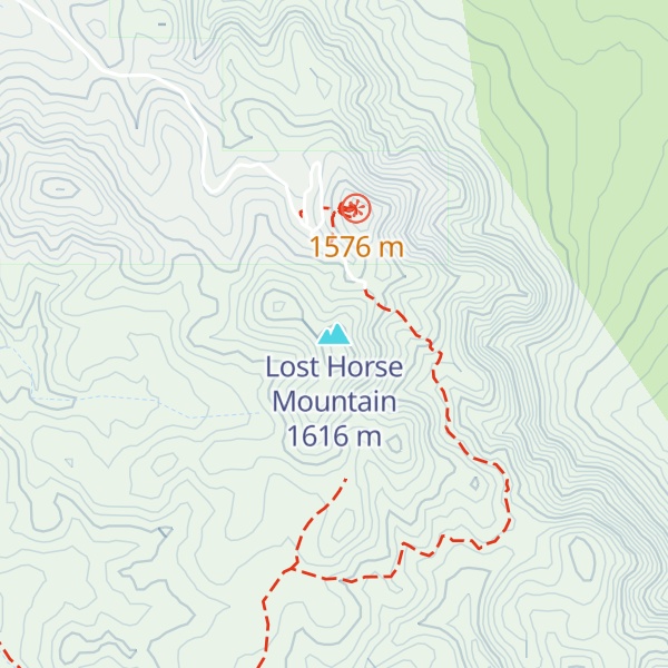 Map of Lost Horse Mountain