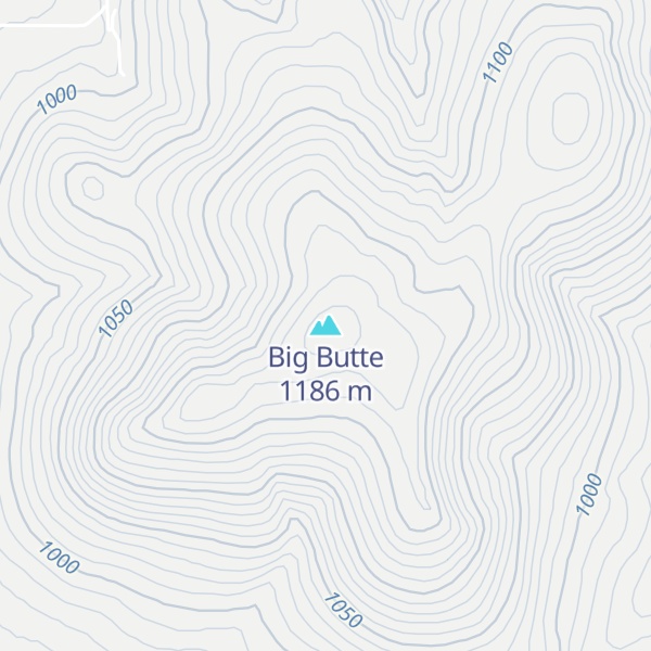 Map of Big Butte