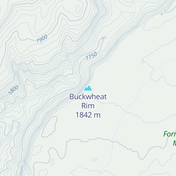 Map of Buckwheat Rim