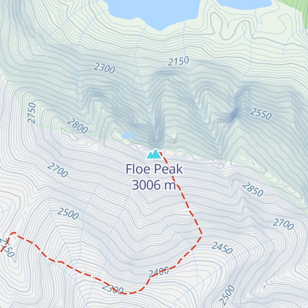 Map of Floe Peak