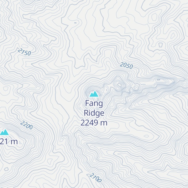 Map of Fang Ridge