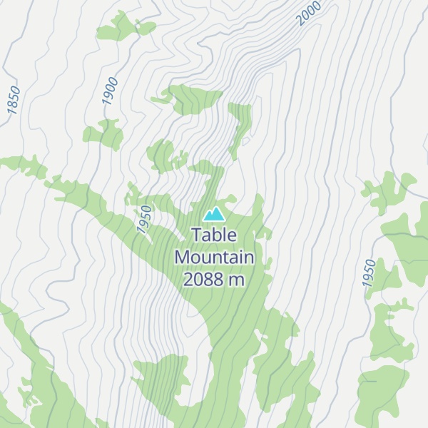 Map of Table Mountain