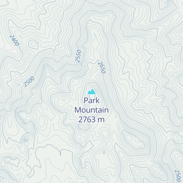 Map of Park Mountain