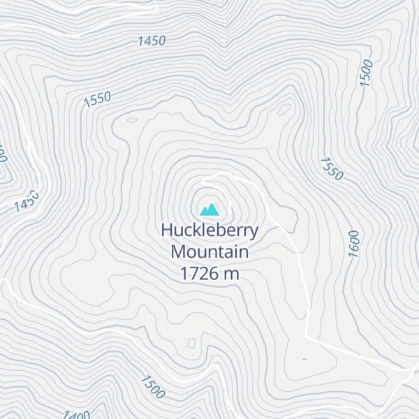 Map of Huckleberry Mountain