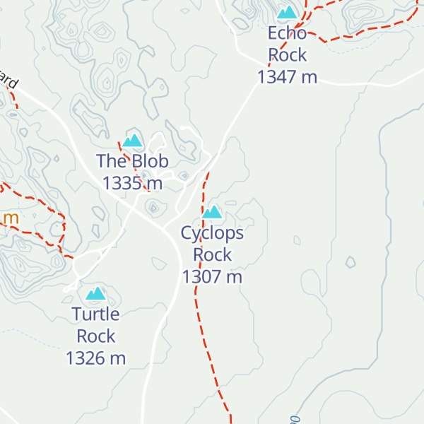 Map of Cyclops Rock