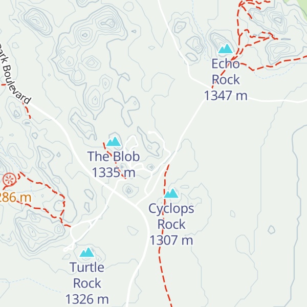 Map of Chimney Rock