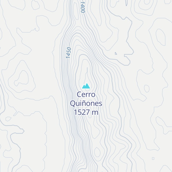 Map of Cerro Quiñones