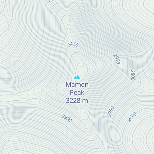 Map of Mamen Peak