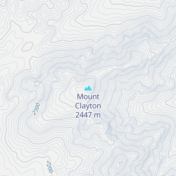 Map of Mount Clayton