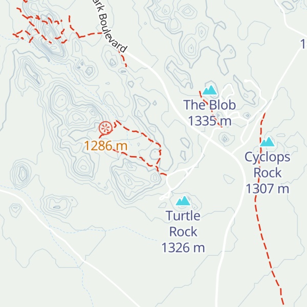 Map of Sports Challenge Rock