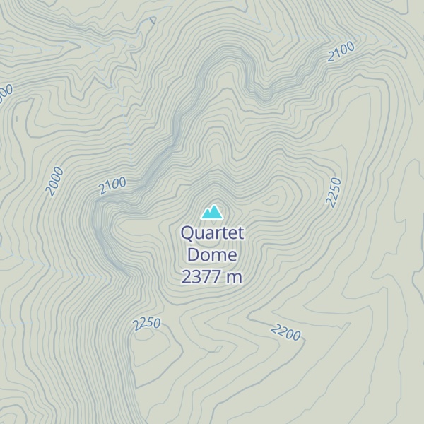 Map of Quartet Dome